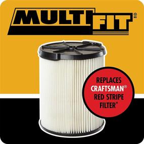 img 3 attached to 🔍 VF7816 Wet Dry Vac Filter: Standard Replacement Cartridge Filter for CRAFTSMAN Shop Vacuum Cleaners 5-Gallon and Larger - MULTI FIT