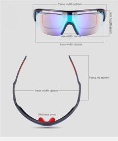 img 3 attached to 🚴 Enhance your Cycling Experience with Rungear Polarized Sports Sunglasses UV400 and 5 Lenes for Men