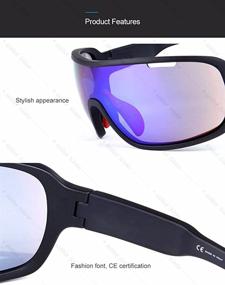 img 1 attached to 🚴 Enhance your Cycling Experience with Rungear Polarized Sports Sunglasses UV400 and 5 Lenes for Men