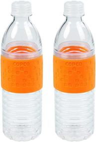 img 1 attached to 🧴 Copco Hydra Reusable Water Bottle: 16.9-Ounce Orange (2 Pack) - Stay Hydrated on the Go!