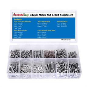 img 4 attached to 🔩 347-Piece Screw Washer Assortment by Accessbuy