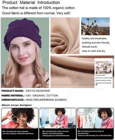 img 1 attached to osvyo Chemo Headwear Turban Cap for Women: Stylish Cancer Beanie in Sealed Packaging for Hair Loss