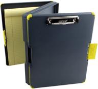 📎 dexas duo clipcase - dual sided storage case and organizer with vibrant yellow clip and edges logo