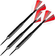 🎯 trademark games 23 gram steel tip darts – tournament set with nylon shafts, flights, and carry case: ideal for competitive play логотип