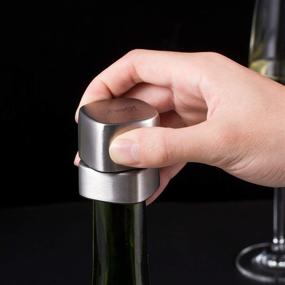 img 3 attached to 🍾 Premium Stainless Steel Champagne Stopper - Resealable Leak-Proof Cap for Sparkling Wine, Prosecco, and Still Wine - Ideal Home and Party Accessory (7717-W401-02)