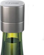 🍾 premium stainless steel champagne stopper - resealable leak-proof cap for sparkling wine, prosecco, and still wine - ideal home and party accessory (7717-w401-02) logo