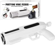 🍾 alcohol shot gun: load, aim, shoot, and drink - perfect alcohol gun shooter gifts for bachelor parties, epic shot parties - bubbly blaster champagne gun logo