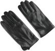 ambesi touchscreen fleece lambskin leather men's accessories in gloves & mittens logo