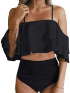 👙 tempt me women's clothing: shoulder ruffled flounce swimsuits & cover ups - stunning summer style! logo