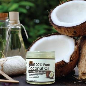 img 2 attached to 🥥 Pure Coconut Oil: Ultimate Hydration for Hair & Skin, Vitamin E Enriched - All Natural, 6 Oz