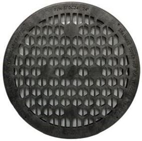 img 1 attached to Secure and Stylish Jackel SFDC24-B 24 in. Black Drainage Cover for Superior Drain Protection