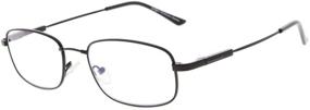 img 4 attached to 👓 Eyekepper UV Protection Progressive Multifocus Reading Glasses - 3 Levels, Bendable Memory Frame - Black (+3.50) for Men and Women