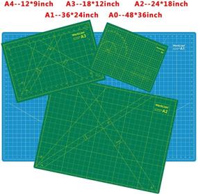 img 2 attached to 🔪 WORKLION 24x36 Large Self Healing PVC Cutting Mat - Double Sided, Gridded Rotary Cutting Board for Crafts, Quilting, Sewing, Scrapbooking - Ideal for Art Projects