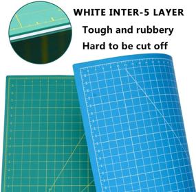 img 1 attached to 🔪 WORKLION 24x36 Large Self Healing PVC Cutting Mat - Double Sided, Gridded Rotary Cutting Board for Crafts, Quilting, Sewing, Scrapbooking - Ideal for Art Projects