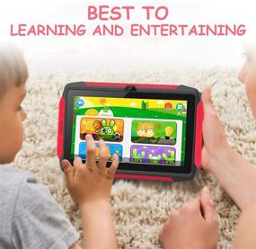 img 1 attached to Android 8.1 Kids Tablet for Learning - 7 inch 1024x600 HD IPS Screen, 1GB RAM+16GB ROM, WiFi, Bluetooth, Dual Camera, Parental Control, 1.8GHz Quad-core Processor - Black