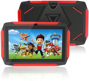 img 4 attached to Android 8.1 Kids Tablet for Learning - 7 inch 1024x600 HD IPS Screen, 1GB RAM+16GB ROM, WiFi, Bluetooth, Dual Camera, Parental Control, 1.8GHz Quad-core Processor - Black