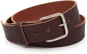 img 4 attached to Journeyman Black Leather Accessory with Silver Buckle for Men - Enhanced SEO