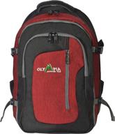 olympia skyfall outdoor backpack black logo