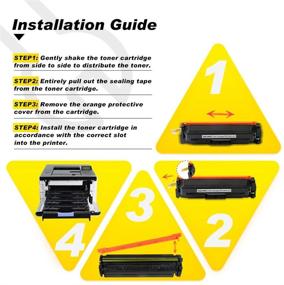 img 2 attached to 🖨️ V4INK Compatible Toner Cartridge Set for Canon 046 046H CRG-046: High Yield Replacement for ImageClass mf733cdw mf731cdw mf735cdw lbp654cdw MF735Cdw Printer