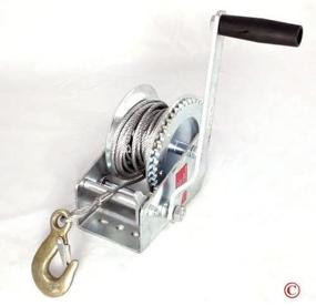 img 4 attached to 🏋️ Powerful 1200lb Hand Winch: Efficient and Versatile Utility for Heavy Load Lifting