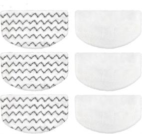 img 4 attached to Premium 6 PCS Bissell Powerfresh Steam Mop Replacement Pads: Compatible with 1940 1440 🧽 1544 Series - Get Superior Cleaning Results with 19402 19404 19408 1949a 1940f 1940q 1940t 1940w