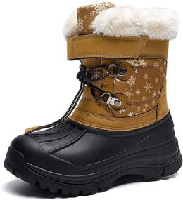 img 4 attached to 👞 IIV Little Boys' Shoes and Boots in Winter Waterproof Black/Gray/Grey