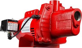 img 4 attached to 💧 Red Lion RJS-100-PREM 602208 Premium Cast Iron Shallow Well Jet Pump, Ideal for wells up to 25ft depth, Dimensions: 9.1 x 17.8 x 9.1 inches