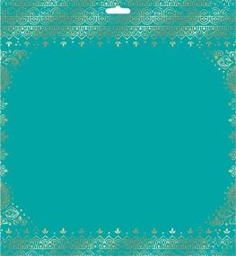 img 2 attached to 🎨 docrafts PMA 160276 Eastern Opulence Pad, 15.7 x 2 x 17.7 cm, Magenta Teal Navy Blue, Pack of 2