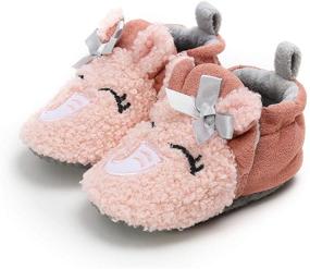 img 4 attached to BENHERO Cartoon Slippers: Stylish 👞 Prewalker Moccasins for Boys' Shoe Comfort