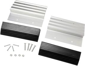 img 4 attached to The Ultimate BISupply Aluminum Ramp Kit: 12in Brackets, Rubber Feet, and Tailgate Ramp Plate Kit