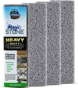 img 4 attached to 🧹 Compac Home Heavy Duty Cleaning Stick - Efficiently Removes Paint, Cement, Encrusted Dirt, Rust, and Grease from Wood, Stone, and Ceramic Floor Tiles - Pack of 4