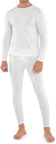 img 4 attached to WEERTI Men's Thermal Base Layer Long Johns - Fleece Lined Top and Bottom for ultimate Warmth