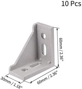 img 2 attached to Uxcell Bracket Aluminum Extrusion Profile Industrial Hardware for Brackets