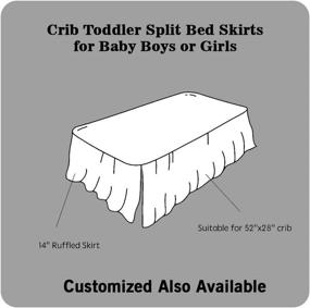 img 1 attached to 🛏️ Natural Ruffle Toddler Bedding for Nursery - Kids' Home Store