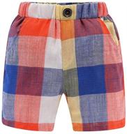 mud kingdom toddler linen shorts boys' clothing and shorts logo