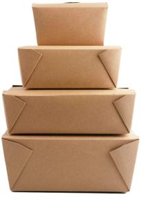 img 1 attached to 🌱 50 Count Recycled Brown Kraft Boxes for Eco-Friendly Packaging