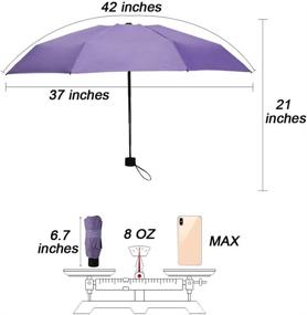img 3 attached to NOOFORMER UV-Blocking Lightweight Umbrellas for the Ultimate Sun Protection