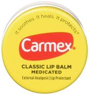 💄 carmex classic lip balm medicated - 0.25 oz - pack of 12 - enhanced seo logo