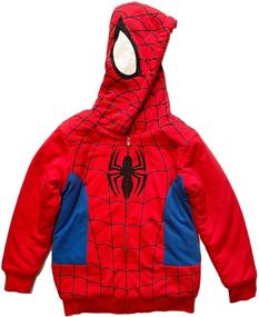 img 3 attached to Spider Man Little Sherpa Fleece Hoodie