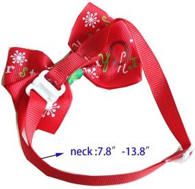 img 2 attached to 🎄 Yagopet 20pcs Christmas Dog Bow Ties: Stylish Cat & Dog Collar Accessories for Festive Grooming