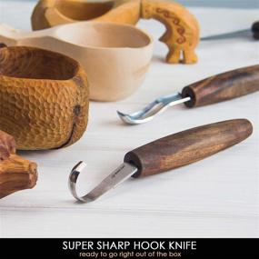 img 2 attached to 🪵 BeaverCraft Wood Spoon Carving Tools Kit S14x Deluxe - Complete Set for Professional Spoon Carving, Bowl Kuksa, Whittling & Gouges