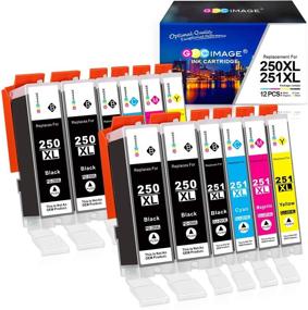 img 4 attached to 🖨️ GPC Image Compatible Ink Cartridge Replacement for Canon 250XL 251XL - 12 Pack for Pixma MX922 MG7520 MG5520 MG5420 MG6620 IP8720 iX6820 MG5620 Printer