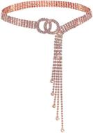 lamdgbway crystal rhinestone friends birthday women's accessories in belts logo