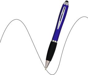 img 2 attached to 🖊️ NuVision 2 in 1 Stylus Ballpoint Pen with Comfort Grip - Universal Touch Screen Phone & Pad Tablet Kindle - Classic Design - Smooth Writing Pen with Sensitive Stylus Tip! Available in 7 Colors with Black Refill