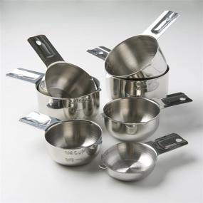 img 3 attached to 🥄 7 Piece Set of High-Quality Professional Grade 18:8 Stainless Steel Measuring Cups-Ideal for Dry and Liquid Ingredients