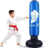 inflatable kids punching bag: karate gifts for boys & girls, immediate bounce back boxing bag for practicing karate, taekwondo, and relieving pent up energy in kids and adults logo