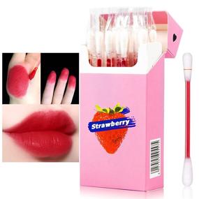 img 4 attached to Set of 20 Lipstick Tattoo Stickers in Cigarette Box - PASNOWFU