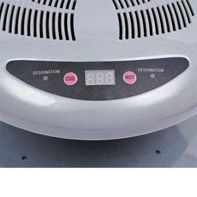 img 1 attached to Профессиональный нейл-дриер WUPYI - 400W воздушный сушилка с автоматическим индуктором, теплым и прохладным воздухом, датчиком для высыхания ногтей на руках и ногах - серебристый.