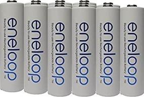 img 1 attached to Panasonic Eneloop 4th Gen AA NiMH Rechargeable Batteries 12-Pack - 2100x Recharge Cycles, Free Battery Holder