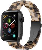 ремешок для apple watch nyeneil 38 мм 40 мм 42 мм 44 мм для iwatch se из легкой смолы, браслет серии 6 5 4 3 2 - мужской женский логотип